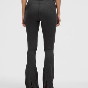 Lululemon Athletic Softy Suedey high-rise Gray  Mini Flared Pants Size 10